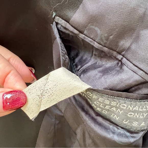 Dior Tuxedo Jacket Satin Lapels Made in USA Prom Wedding Party Formal Gala - Picture 9 of 14